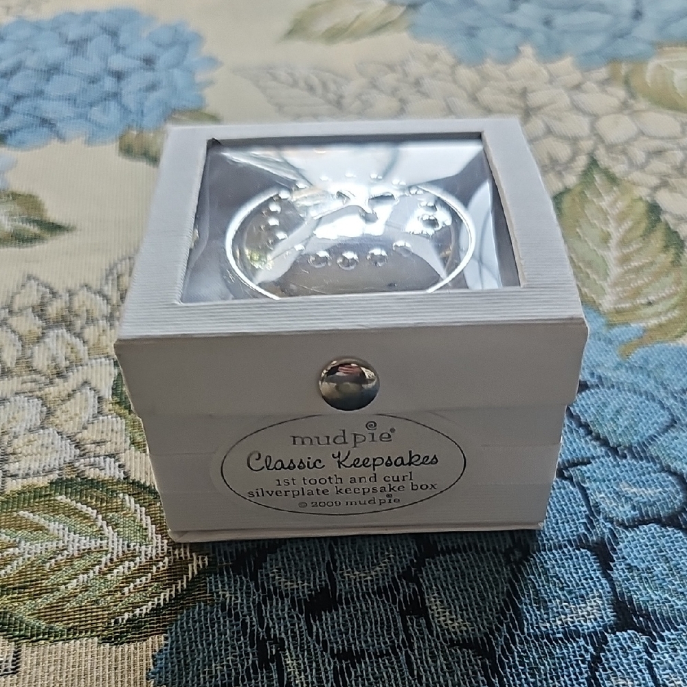 Mud Pie Silverplate Classic Keepsake Box